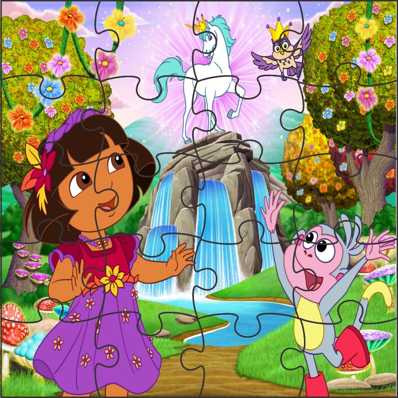 Dora Explorer Magnetic Wooden Jigsaw Puzzle Game by MFM TOYS INDIA
